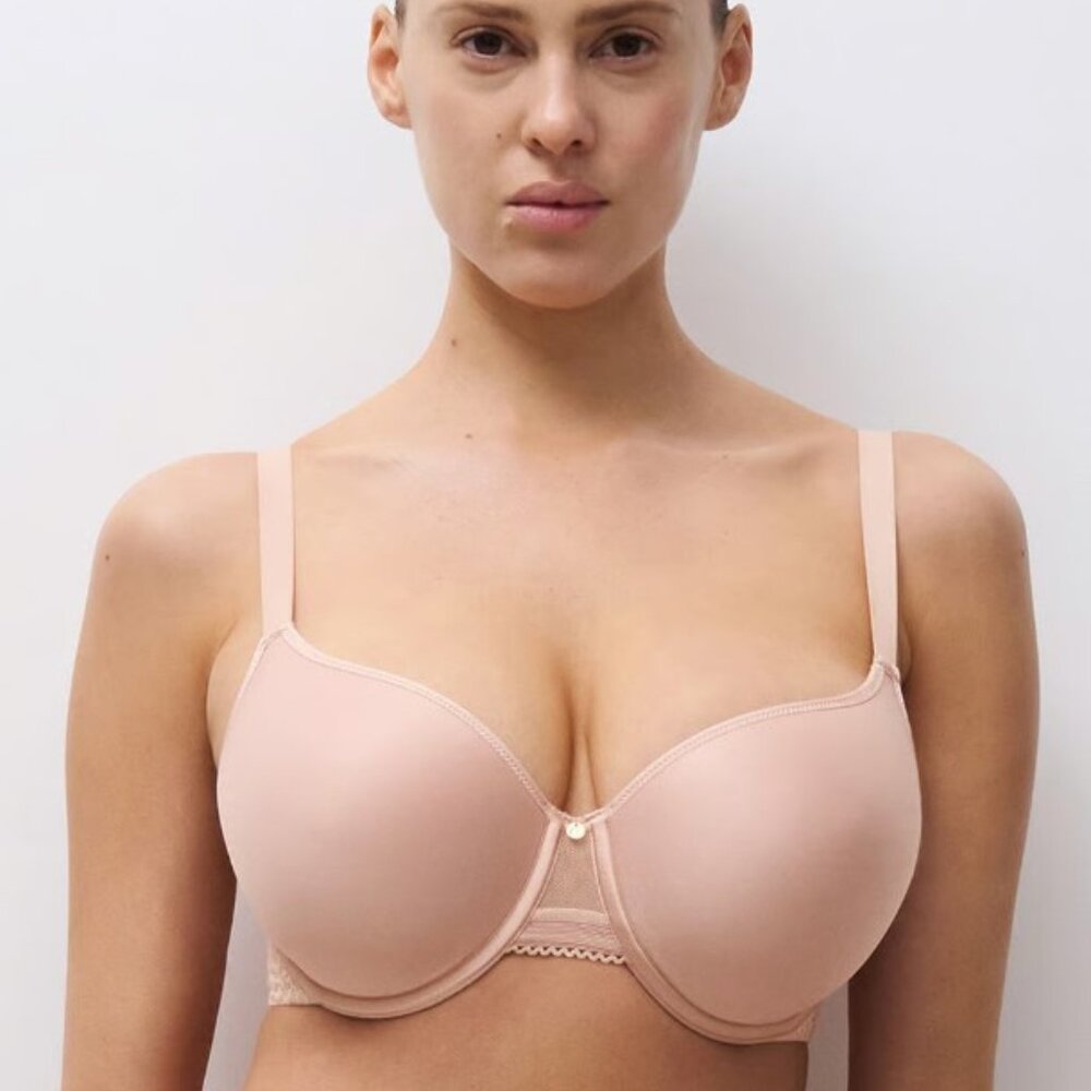 Chantelle C Jolie Comfort Convertible T-Shirt Bra Nude Rose 32DDDD